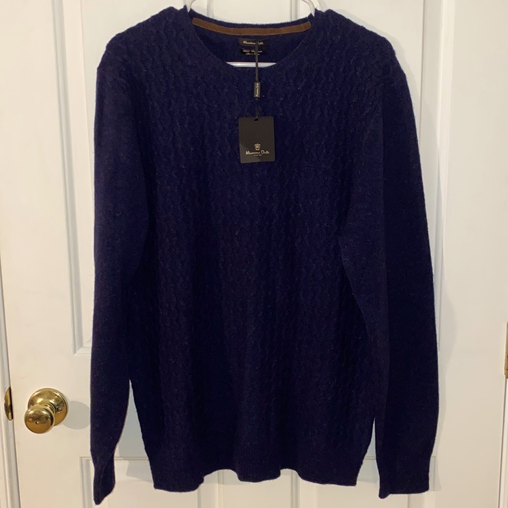 Massimo Dutti Men’s Wool Cashmere Blend Sweater